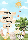 HAPPY ANIMAL COLORING BOOK